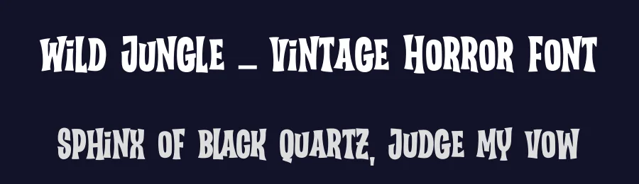 Wild Jungle – Vintage Horror Font by [email protected] — Blackletter Font — thumbnail 2