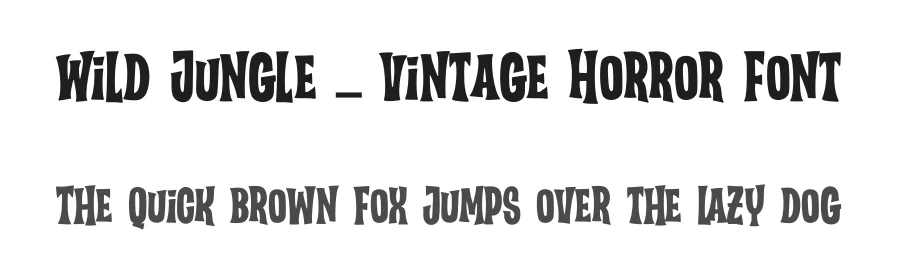 Wild Jungle – Vintage Horror Font by [email protected] — Blackletter Font