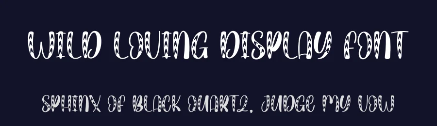 Wild Loving Display Font by andikastudio — Display Font — thumbnail 2
