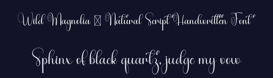 Wild Magnolia – Natural Script Handwritten Font by freshtypeink — Script Handwritten Font — thumbnail 2