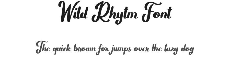 Wild Rhytm Font by Forberas Foundry — Script Handwritten Font