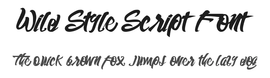 Wild Style Script Font by Gfont — Script Handwritten Font