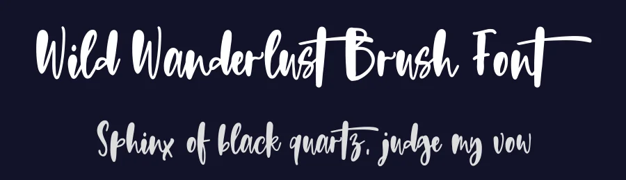 Wild Wanderlust Brush Font by theinkaffair — Script Handwritten Font — thumbnail 2