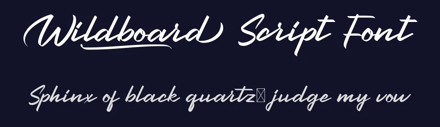 Wildboard Script Font by CalligraphyFonts.net — Script Handwritten Font — thumbnail 2