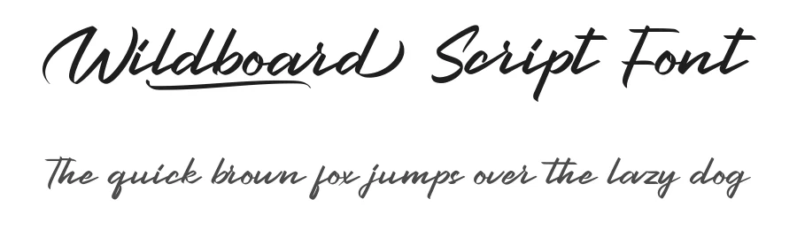 Wildboard Script Font by CalligraphyFonts.net — Script Handwritten Font