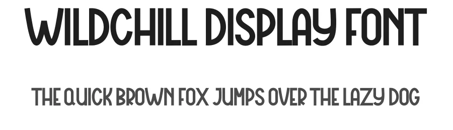 Wildchill Display Font by freshtypeink — Display Font
