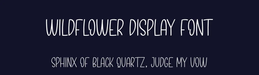 Wildflower Display Font by andikastudio — Display Font — thumbnail 2