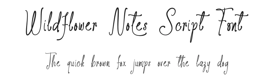 Wildflower Notes Script Font by Bluestype Studio — Script Handwritten Font