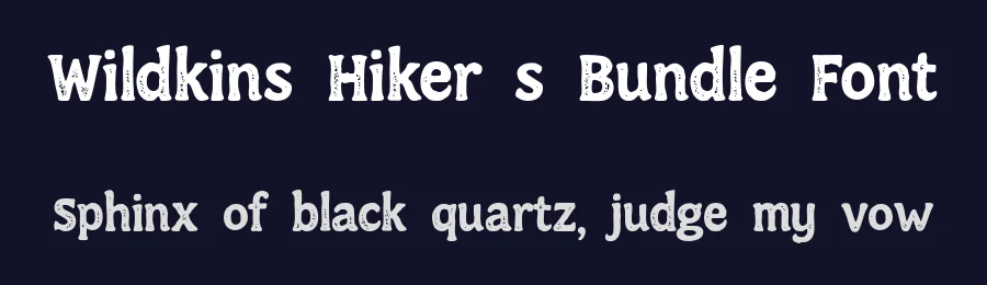 Wildkins Hiker’s Bundle Font by Rillatype — Display Font — thumbnail 2