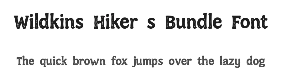 Wildkins Hiker’s Bundle Font by Rillatype — Display Font
