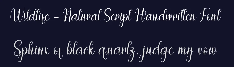 Wildlife – Natural Script Handwritten Font by andikastudio — Script Handwritten Font — thumbnail 2