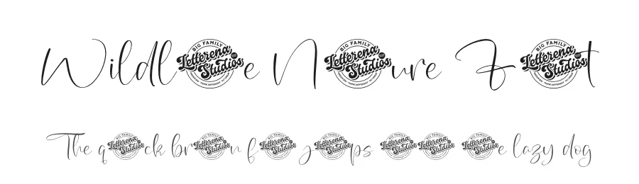Wildlife Nature Font by letterenastudios — Script Handwritten Font