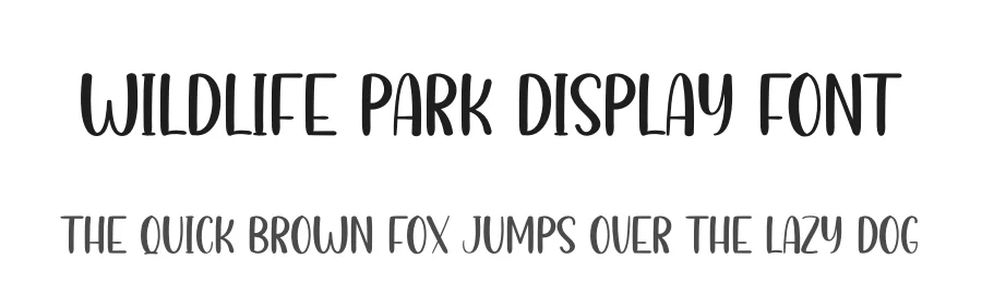 Wildlife Park Display Font by andikastudio — Display Font