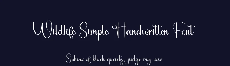 Wildlife Simple Handwritten Font by freshtypeink — Script Handwritten Font — thumbnail 2