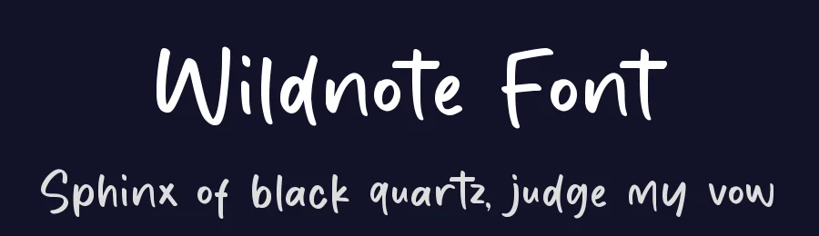 Wildnote Font by qwrtype — Display Font — thumbnail 2