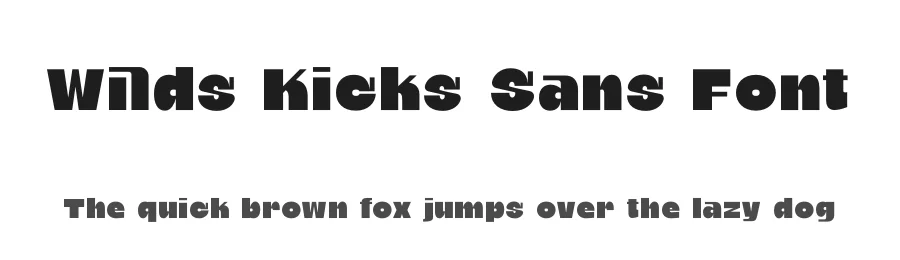 Wilds Kicks Sans Font by timelesstype.co — Display Font