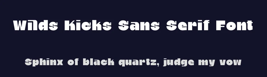 Wilds Kicks Sans Serif Font by timelesstype.co — Sans Serif Font — thumbnail 2