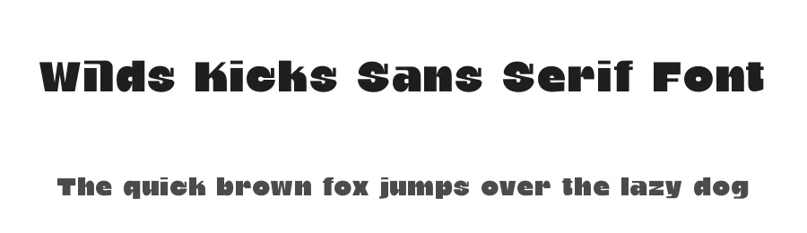 Wilds Kicks Sans Serif Font by timelesstype.co — Sans Serif Font