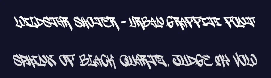 Wildstar Shoter – Urban Graffiti Font by Ronny_STD — Decorative Font — thumbnail 2
