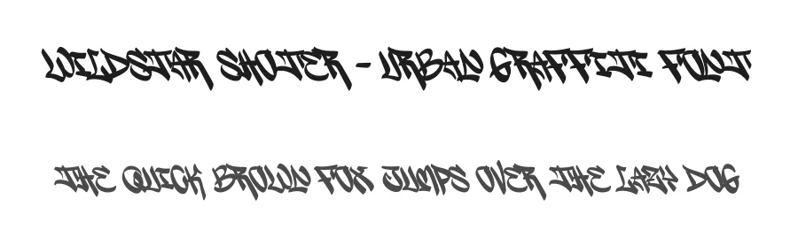 Wildstar Shoter – Urban Graffiti Font by Ronny_STD — Decorative Font