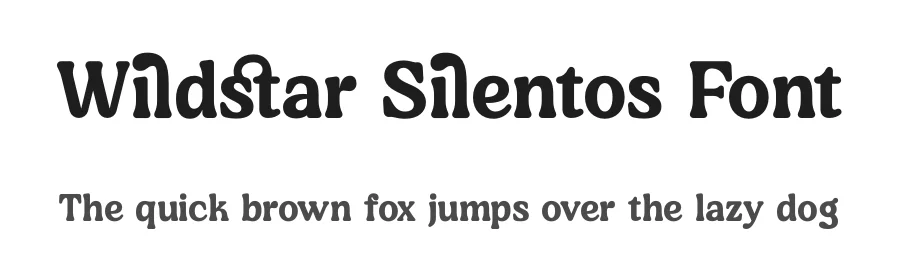 Wildstar Silentos Font by timelesstype.co — Serif Font