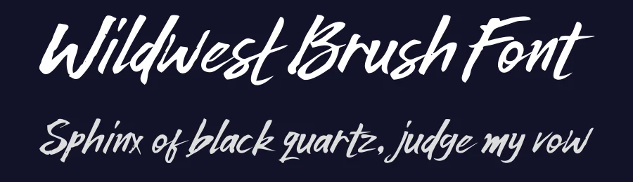 Wildwest Brush Font by trustha — Script Handwritten Font — thumbnail 2