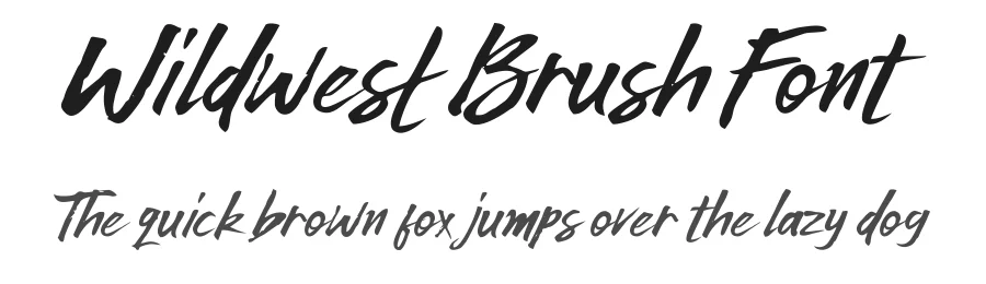 Wildwest Brush Font by trustha β Script Handwritten Font