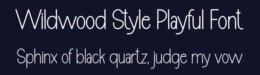 Wildwood Style Playful Font by freshtypeink — Display Font — thumbnail 2