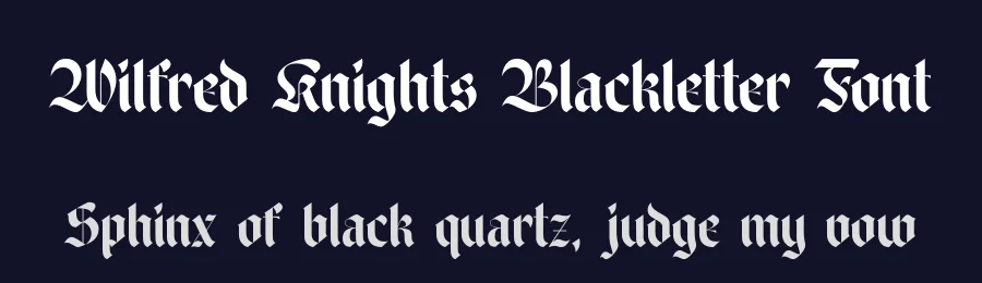 Wilfred Knights Blackletter Font by timelesstype.co — Blackletter Font — thumbnail 2