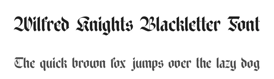 Wilfred Knights Blackletter Font by timelesstype.co — Blackletter Font