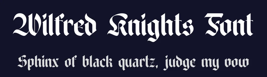 Wilfred Knights Font by timelesstype.co — Blackletter Font — thumbnail 2