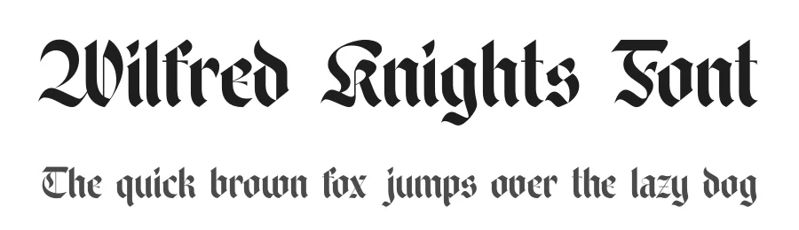 Wilfred Knights Font by timelesstype.co — Blackletter Font