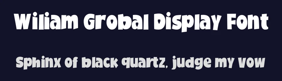 Wiliam Grobal Display Font by gatype — Sans Serif Font — thumbnail 2