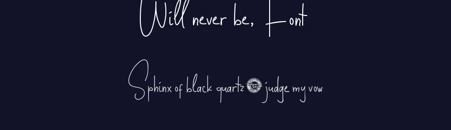Will Never Be Font by CalligraphyFonts.net — Decorative Font — thumbnail 2