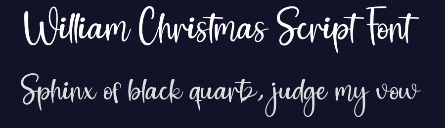 William Christmas Script Font by creativeletter — Script Handwritten Font — thumbnail 2