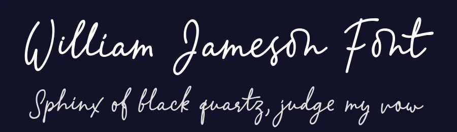 William Jameson Font by letterhanna — Script Handwritten Font — thumbnail 2