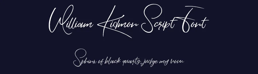 William Kidmon Script Font by Font Art — Script Handwritten Font — thumbnail 2