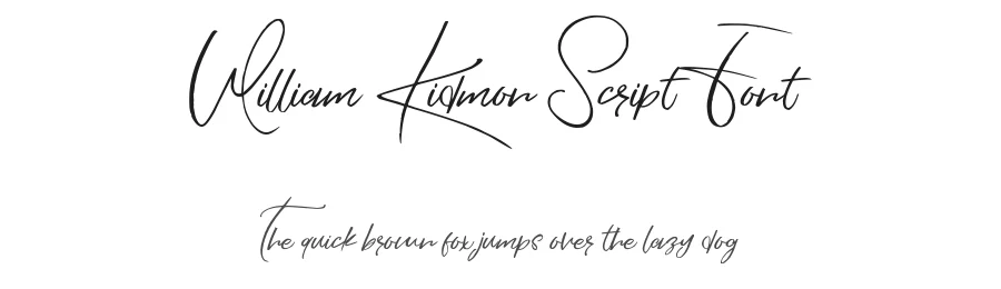 William Kidmon Script Font by Font Art — Script Handwritten Font