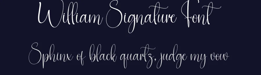 William Signature Font by creativeletter — Script Handwritten Font — thumbnail 2