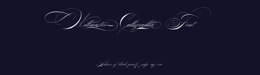 Willmaster Calligraphia Font by Alcode — Script Handwritten Font — thumbnail 2