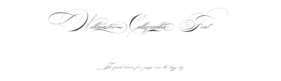 Willmaster Calligraphia Font by Alcode — Script Handwritten Font