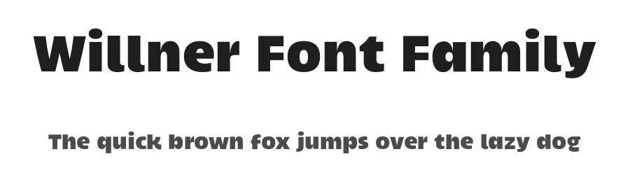 Willner Font Family by Rodrigo Typo β Sans Serif Font