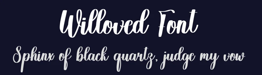 Willoved Font by freshtypeink — Script Handwritten Font — thumbnail 2