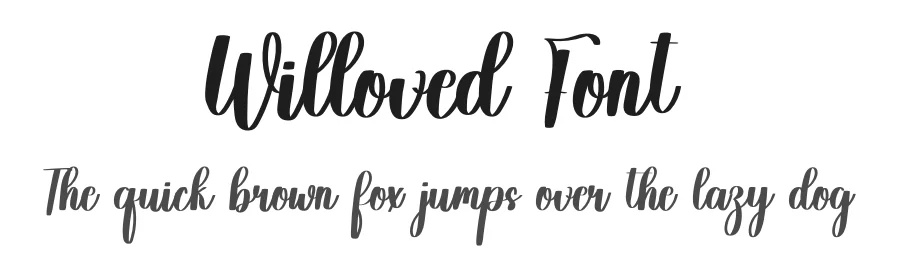 Willoved Font by freshtypeink — Script Handwritten Font