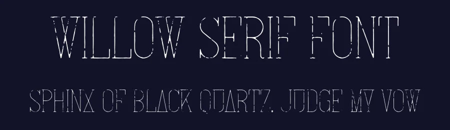 Willow Serif Font by vpcreativeshop — Serif Font — thumbnail 2