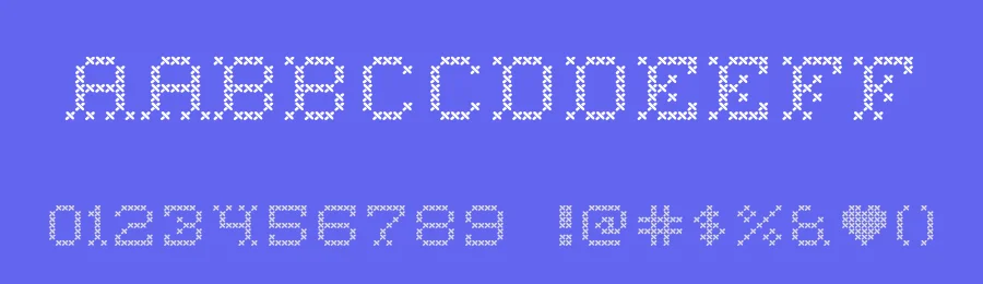 Willow Stitch Font by HipFonts — Display Font — thumbnail 3