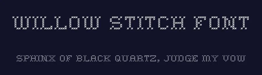 Willow Stitch Font by HipFonts — Display Font — thumbnail 2