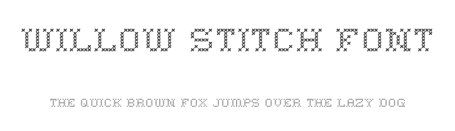 Willow Stitch Font by HipFonts — Display Font