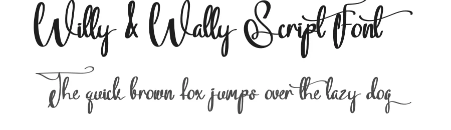 Willy & Wally Script Font by levincreative — Script Handwritten Font
