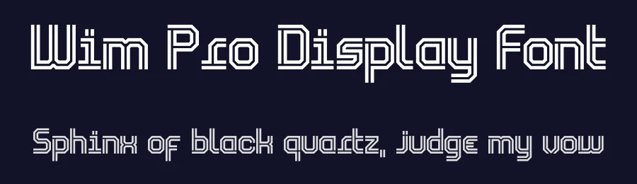 Wim Pro Display Font by Rafael Nascimento — Display Font — thumbnail 2